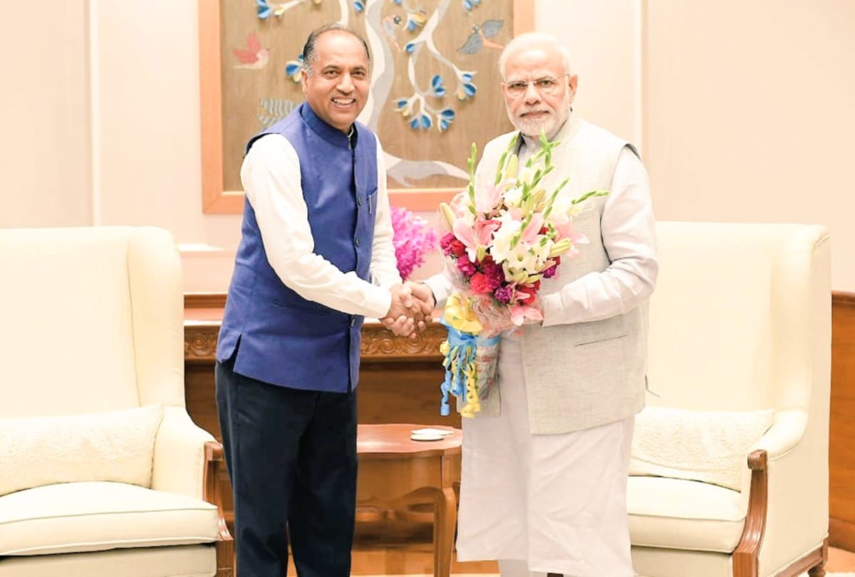 cm jairam thakur met pm narendra modi at new delhi