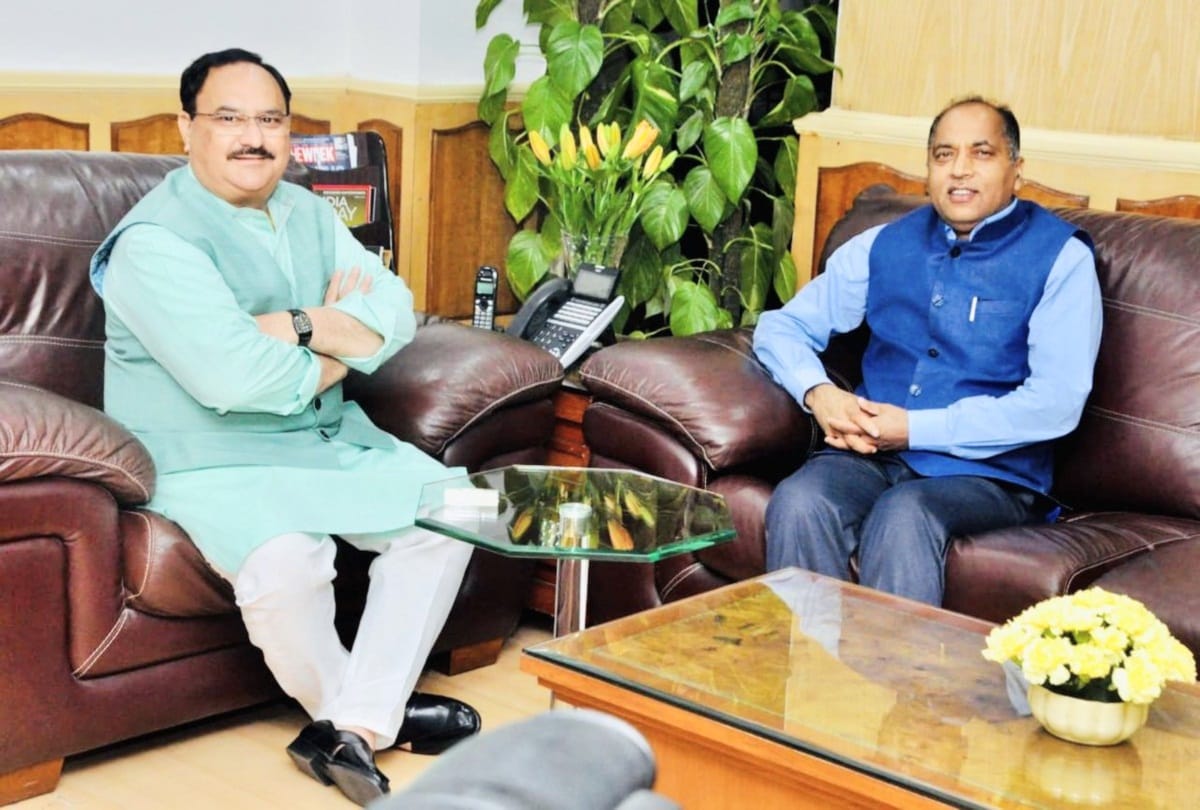 cm jairam thakur met union health minister jp nadda at dehli
