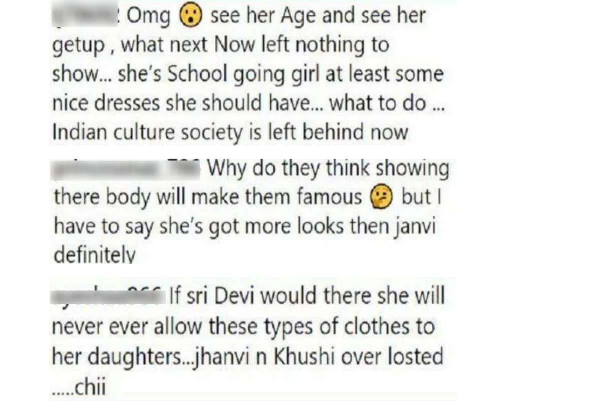 Khushi Kapoor trolls for wearing revealing dress