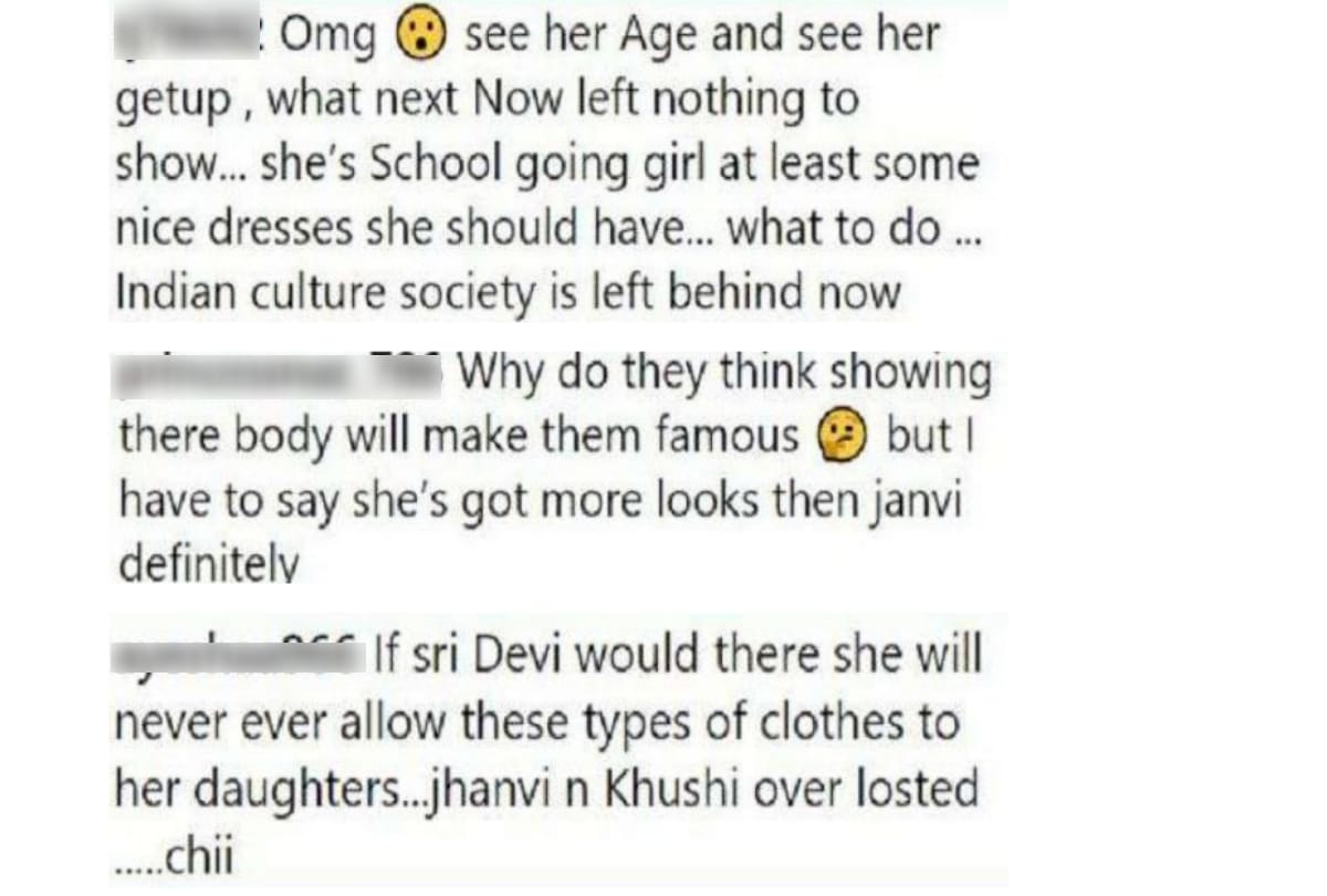 Khushi Kapoor trolls for wearing revealing dress