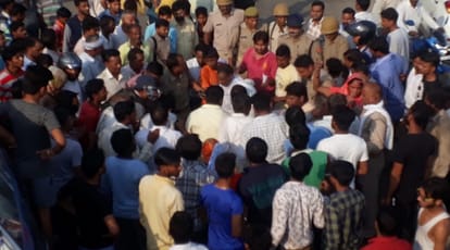 Accident on delhi road at meerut and two killed and many injured