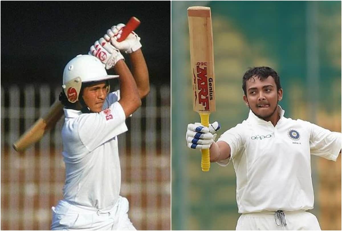 prithv shaw breaks lots of record in debut match against west indies, left sachin tendulkar back