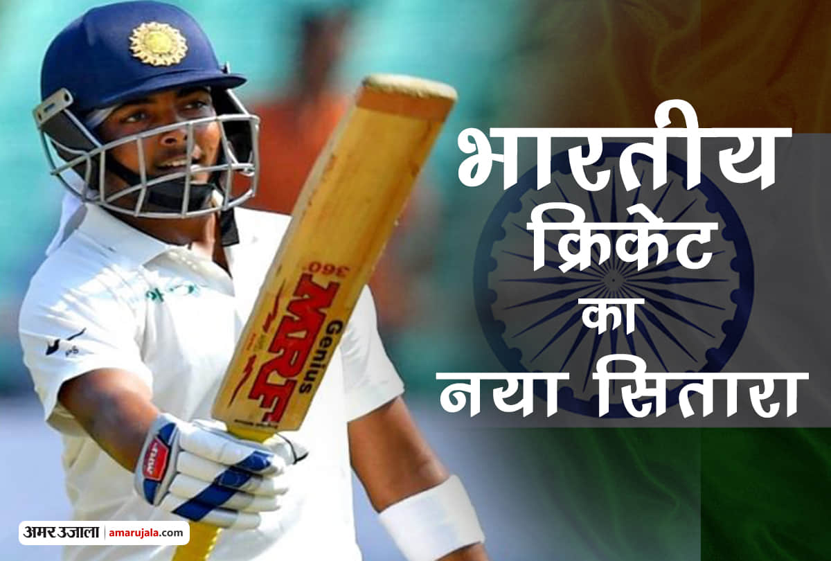 Teenage Prithvi Shaw played superb knock against West Indies and broke many records