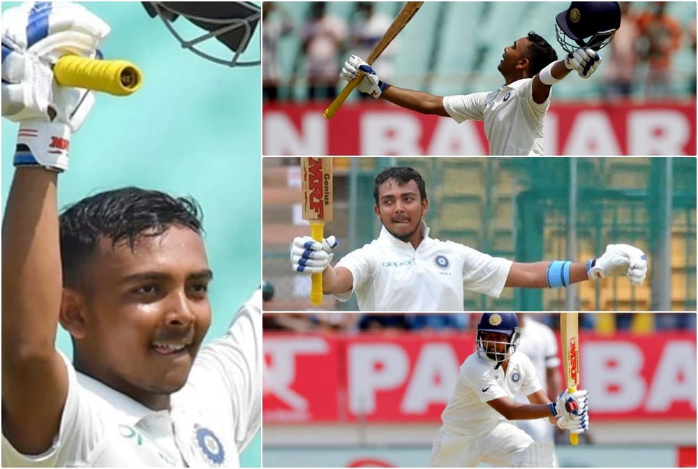 Prithvi Shaw saya after match my debut hundred is dedicates to my dad