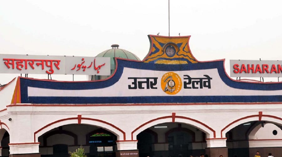 Accident escape on railway track in Saharanpur