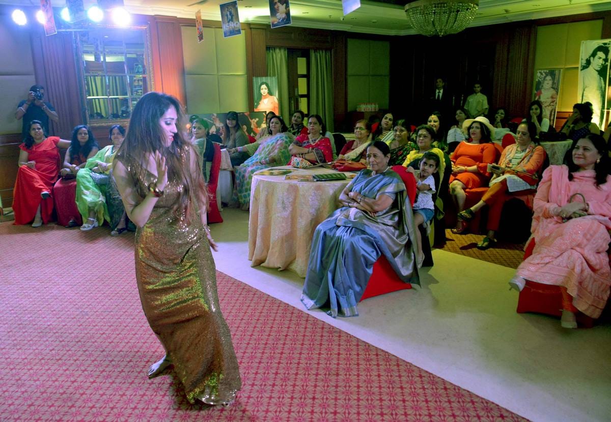 Bollywood theme party organised in varanasi ladies enjoy with dance