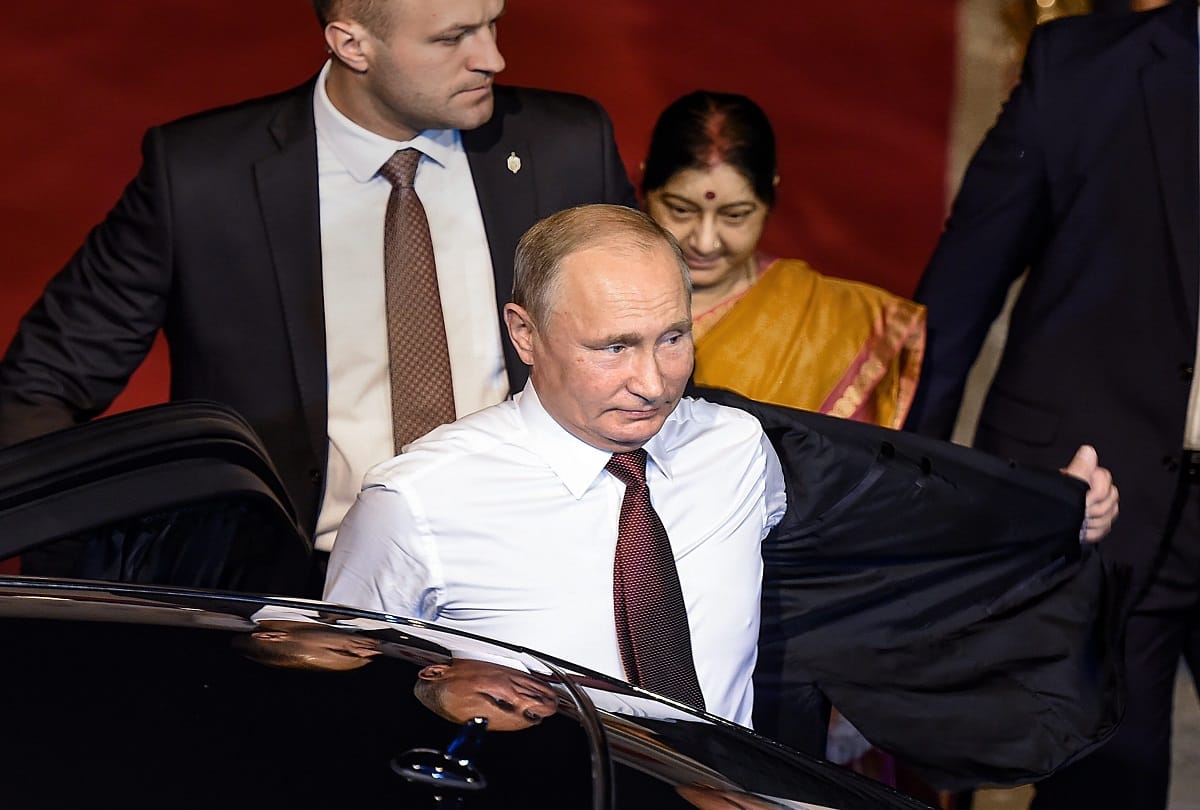 Russian President Vladimir Putin arrives for his two-day visit to India, meet PM Modi