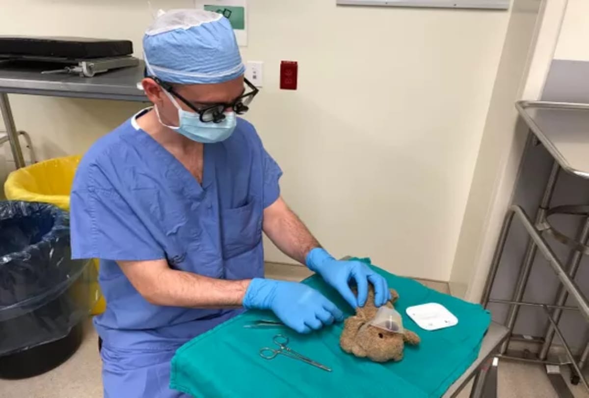 Doctor operates a Teddy Bear in Canada