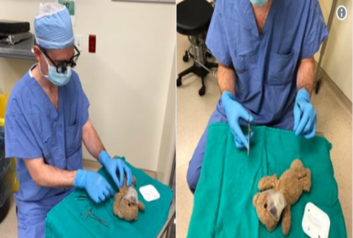 Doctor operates a Teddy Bear in Canada