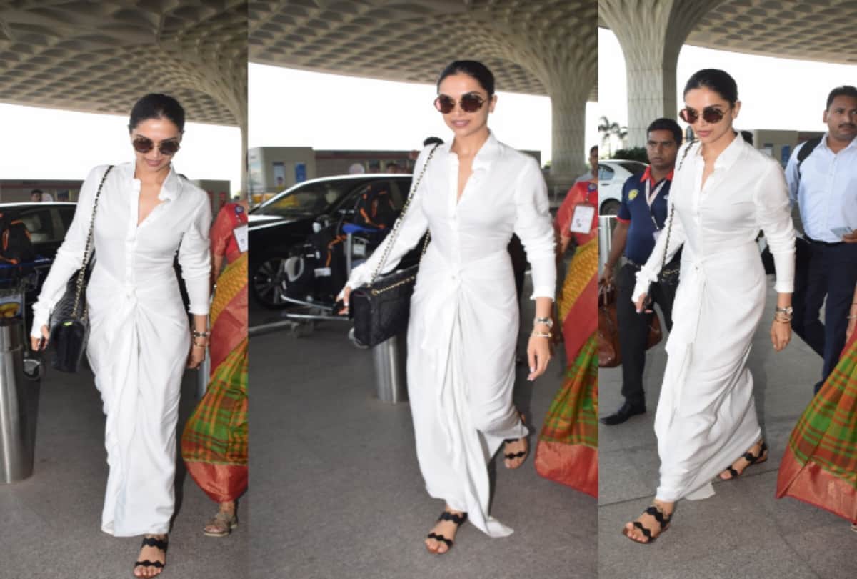 Deepika Padukone gives a lungi twist to her airport look