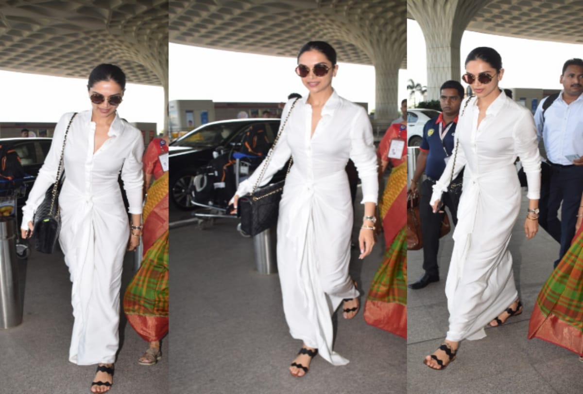 Deepika Padukone gives a lungi twist to her airport look