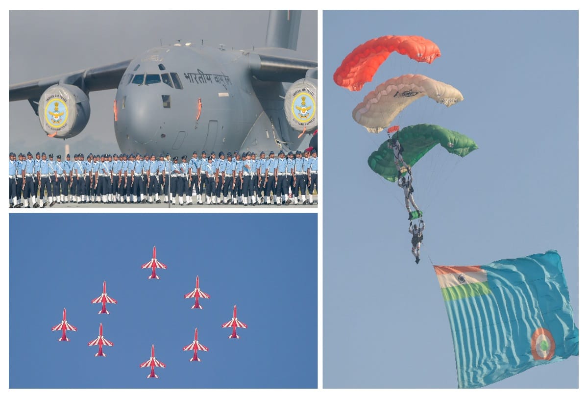 Air force in full dress rehearsals for air force day 2018 at ghaziabad