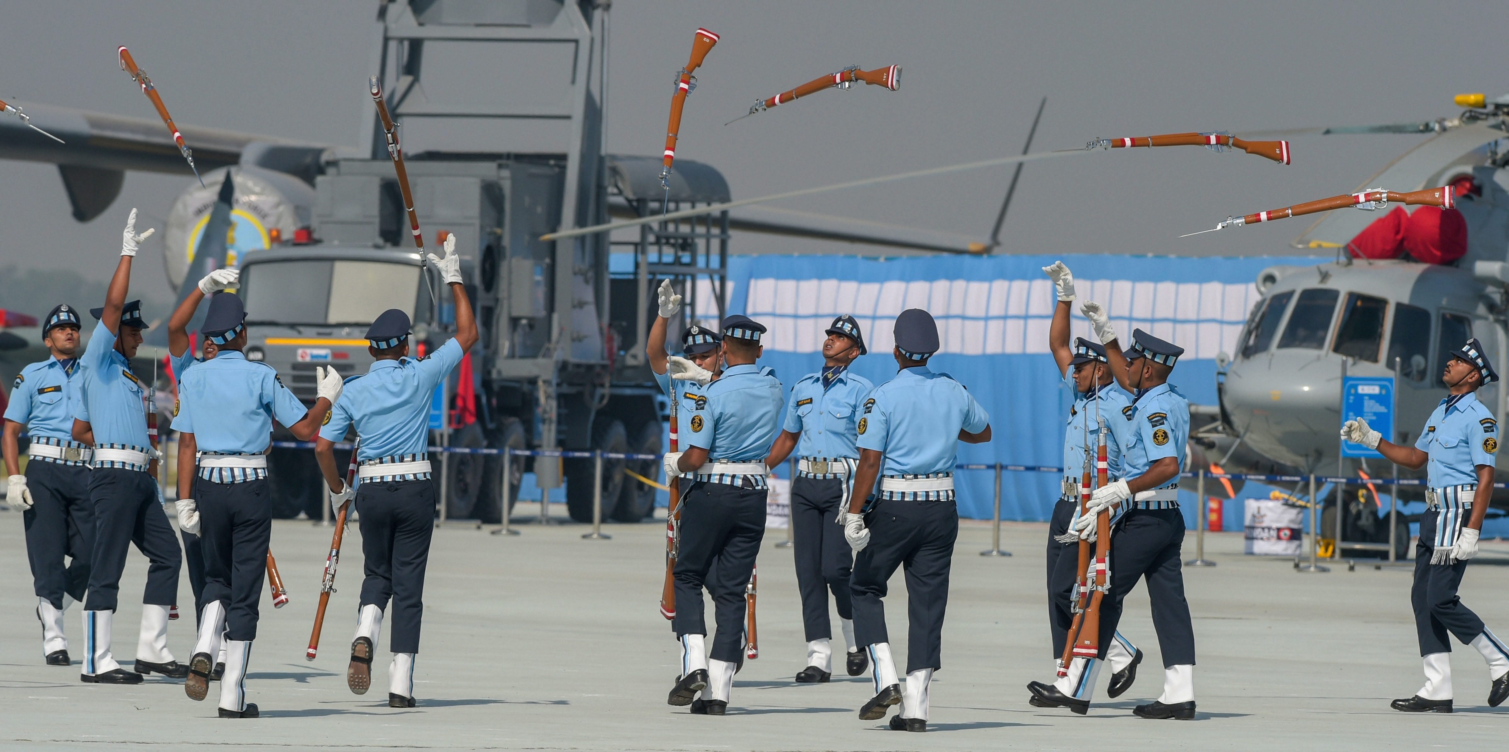 Air force in full dress rehearsals for air force day 2018 at ghaziabad