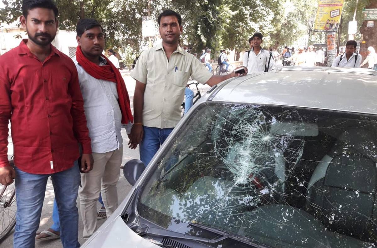 Student leader demolition due to student election in bhadohi