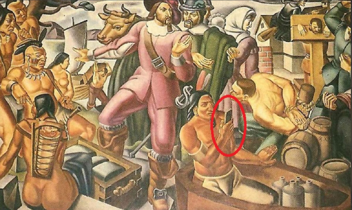 80 year old painting make confuse people on social media