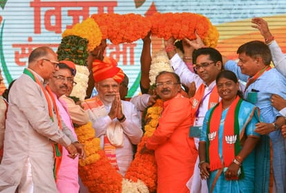 PM narendra modi to addresses Vijay Sankalp Sabha at Ajmer's Pushkar in Rajasthan
