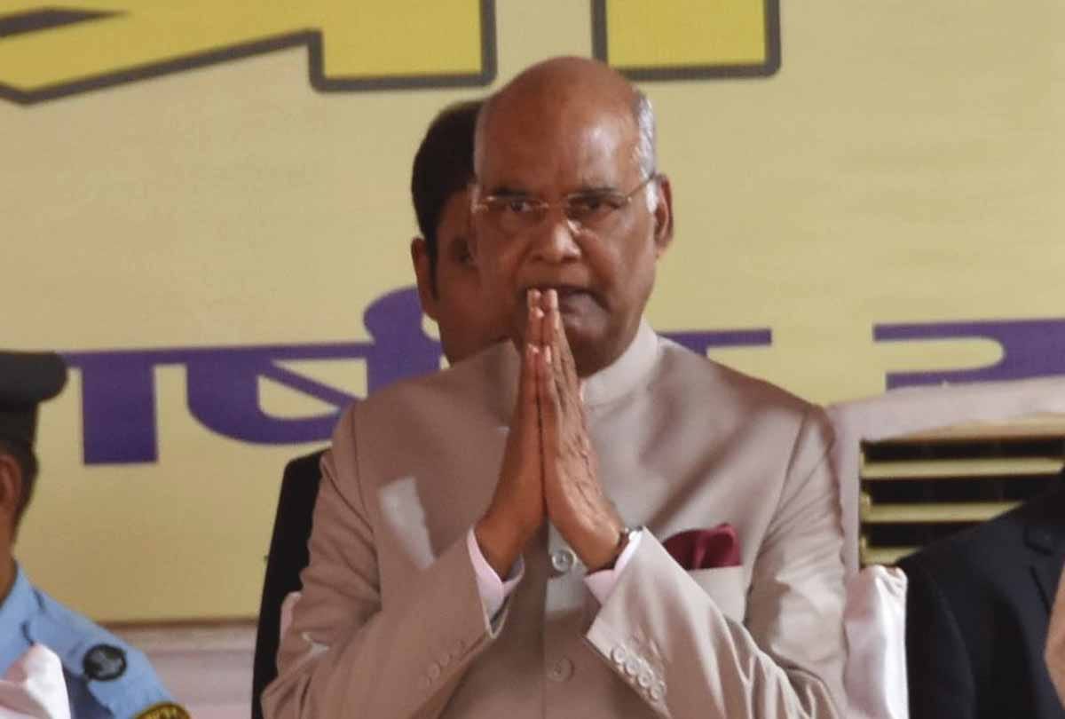 Ramnath Kovind unveil statue of Flag Song composer