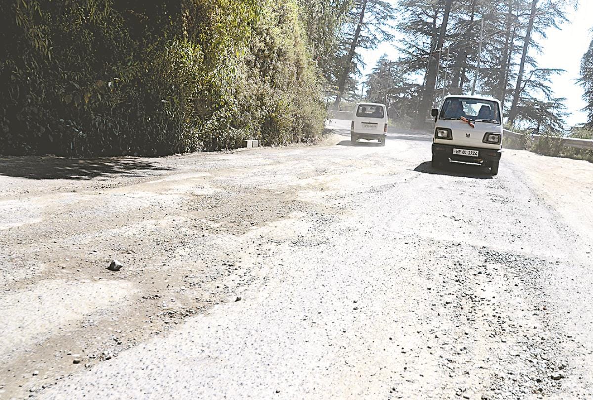 Shimla city roads in Bad condition
