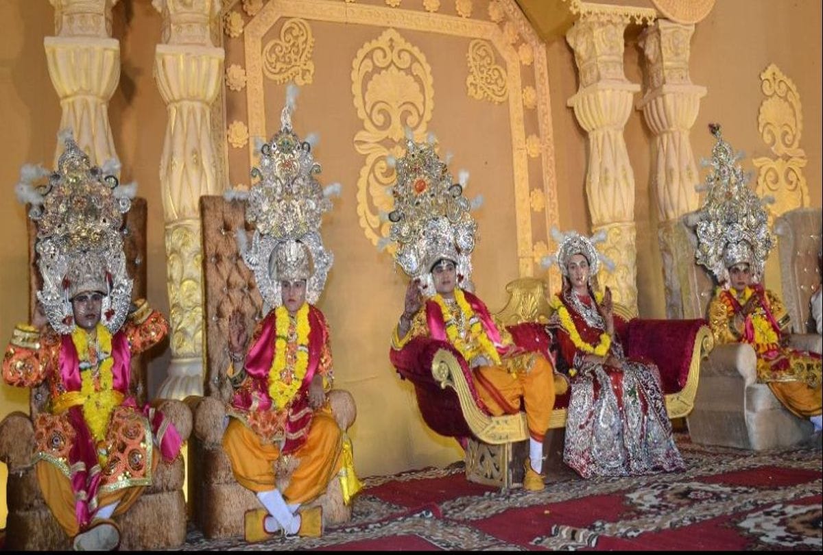 ramleela: Ram Barat was welcomed in the famous Janakpuri of North India