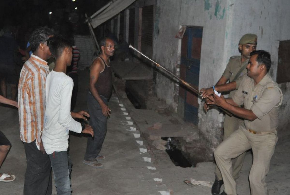 clashes in agra after a pig entered in the house
