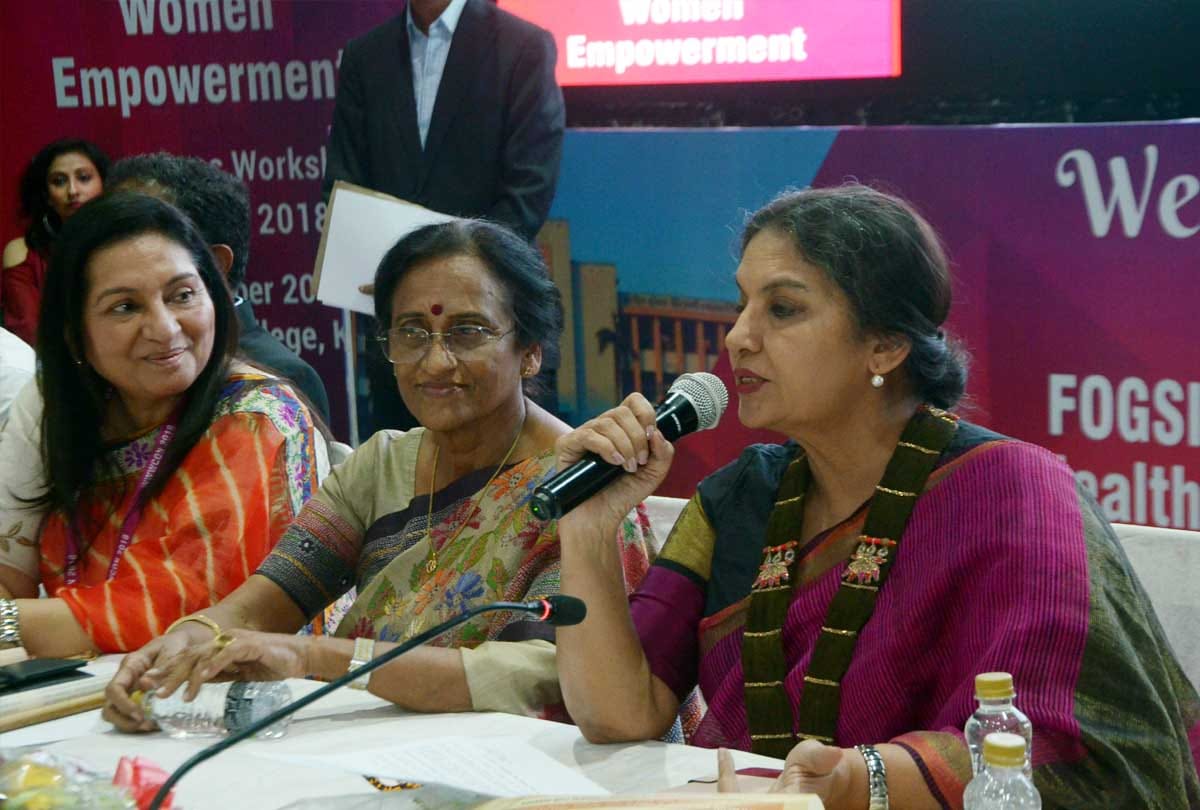 Actress Shabana Azmi objection on word control in Population control