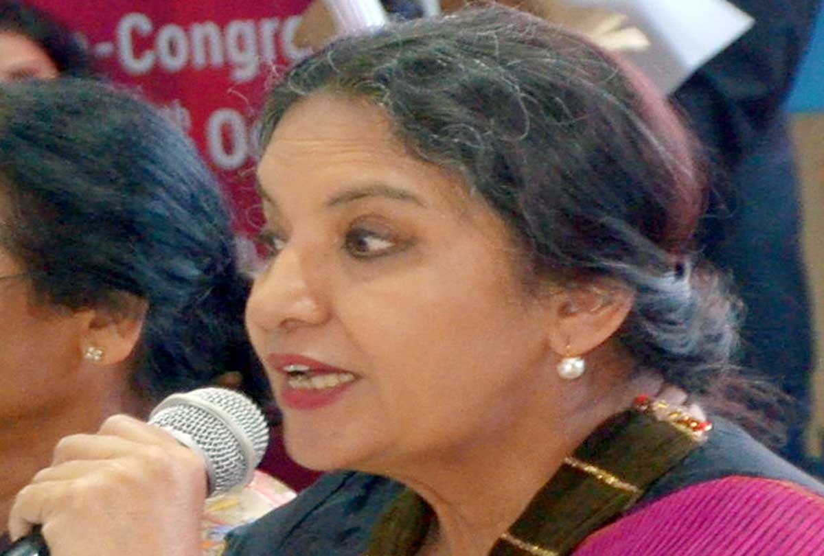 Actress Shabana Azmi objection on word control in Population control