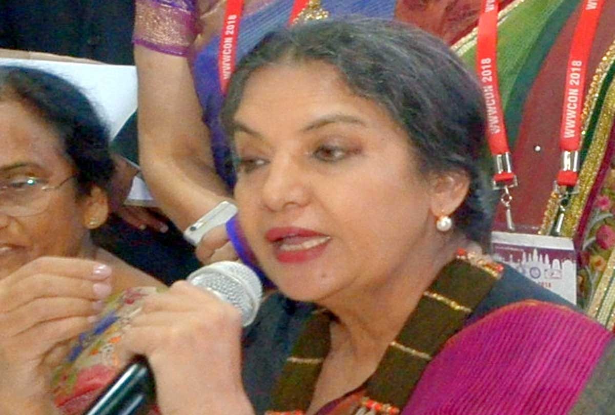 Actress Shabana Azmi objection on word control in Population control