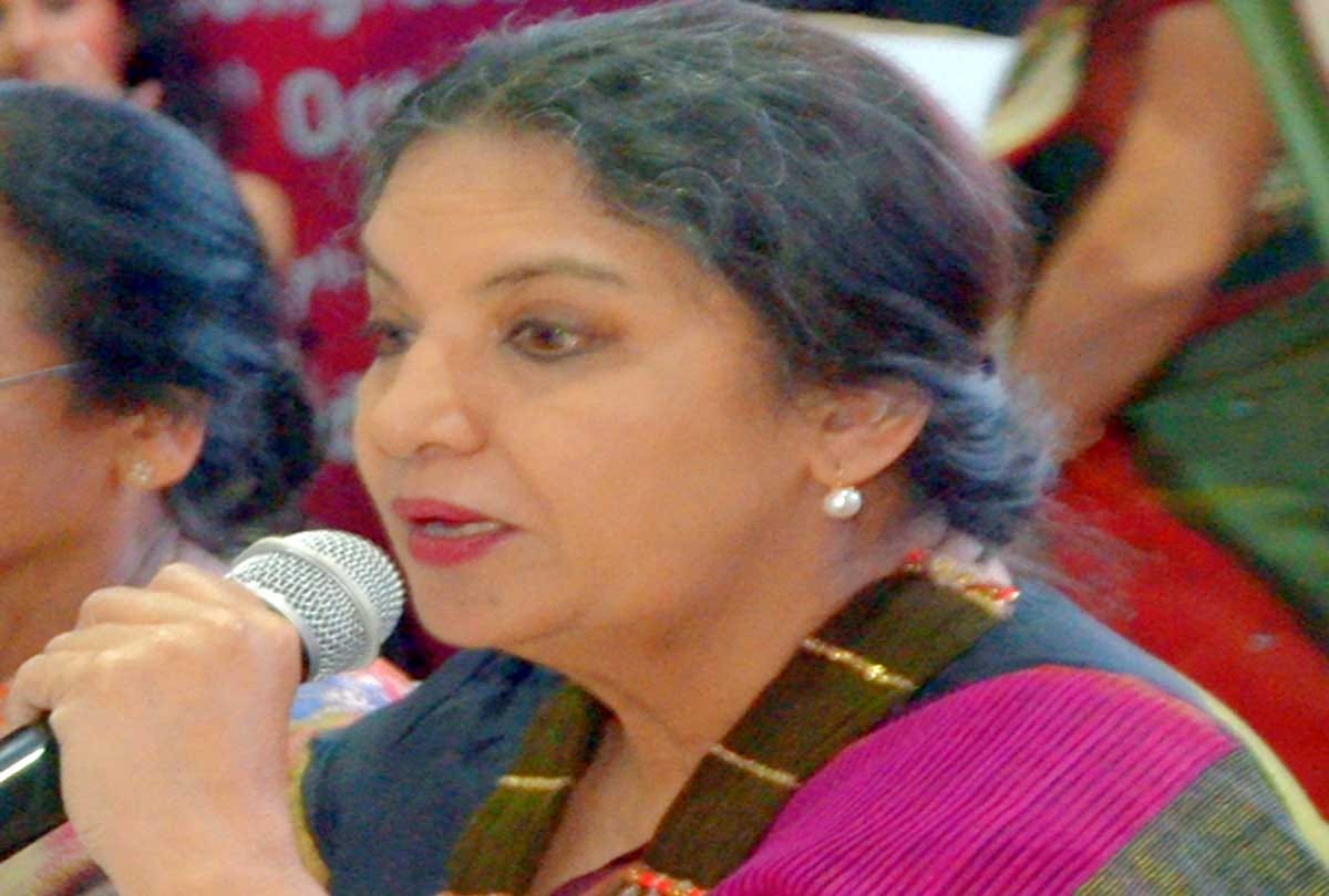 Actress Shabana Azmi objection on word control in Population control
