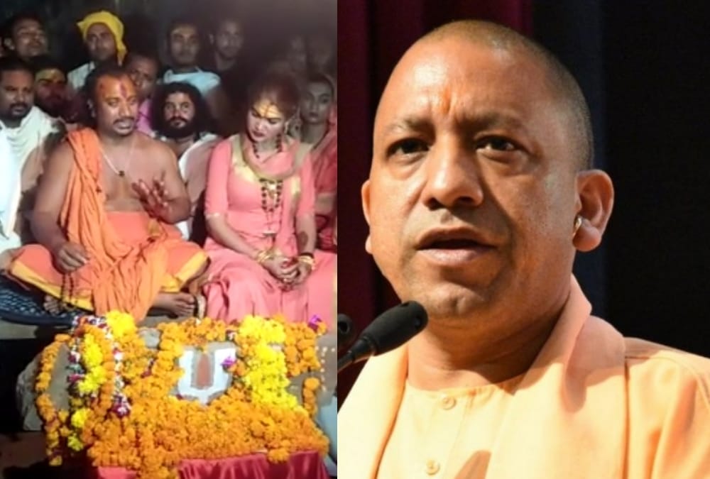 satish mahan meets mahant paramhans das in ayodhya.
