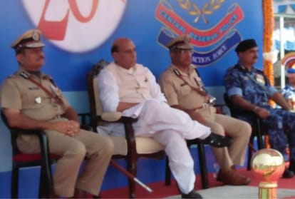 Home Minister Rajnath Singh participated in the foundation day celebration of CRPF camp in Lucknow
