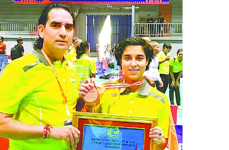 aditi won bronze in asian junior badminton championship