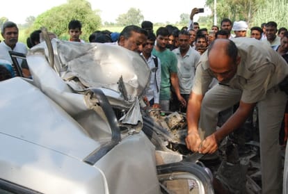 Four people killed in road accident in Jind of Haryana