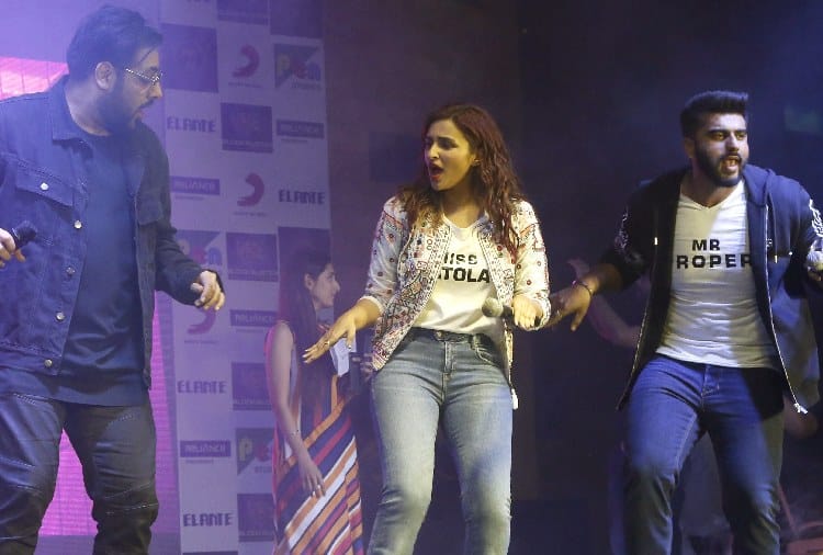 Parineeti Chopra, Arjun Kapoor, Rapper Badshah in Elante Mall Chandigarh for Proper Patola Promotion