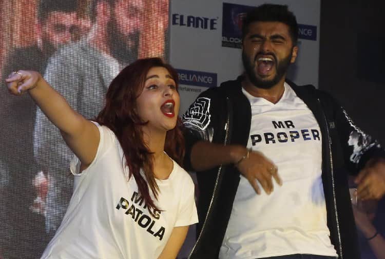 Parineeti Chopra, Arjun Kapoor, Rapper Badshah in Elante Mall Chandigarh for Proper Patola Promotion