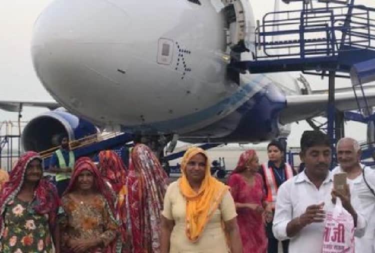 22 Villagers Travels in Indigo Airlines Flight to Celebrate Commercial Pilot Vikas Bishnoi Success