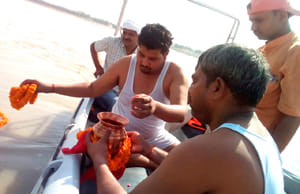 Keshav Maurya's father's bones immerse in confluence