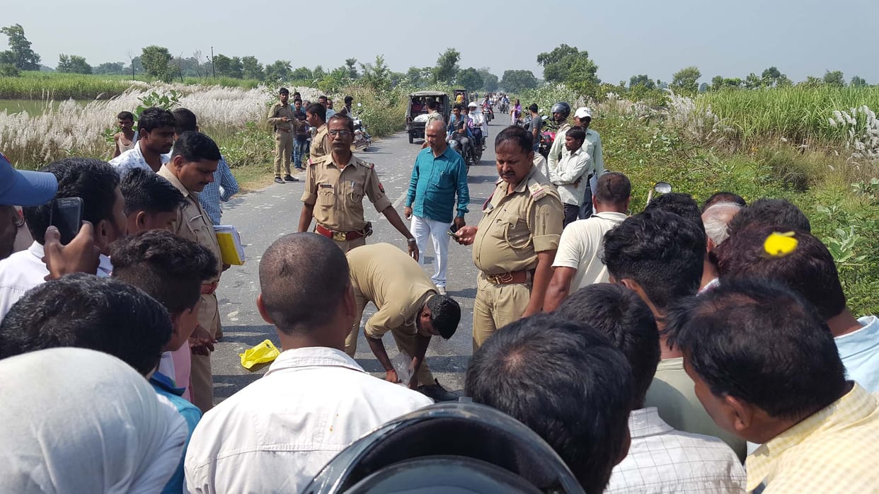 retired principal collapsed in an accident