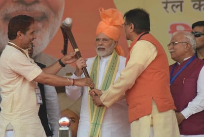 PM Modi Sampla Rally for Loksabha Election 2019