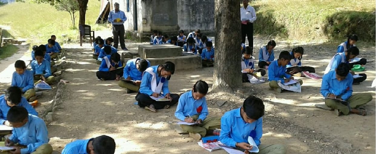 Govt school of chandrapur that runs till 8 pm