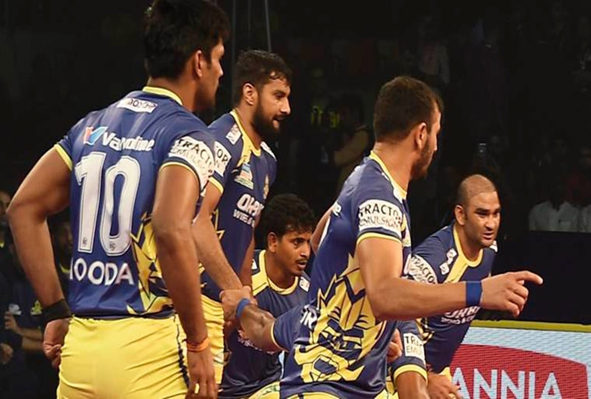 pro kabaddi league 2018: up yoddha beat tamil thalaivas
