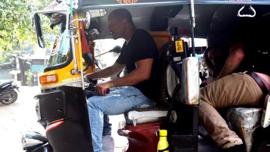 Will Smith was spotted driving an auto rickshaw