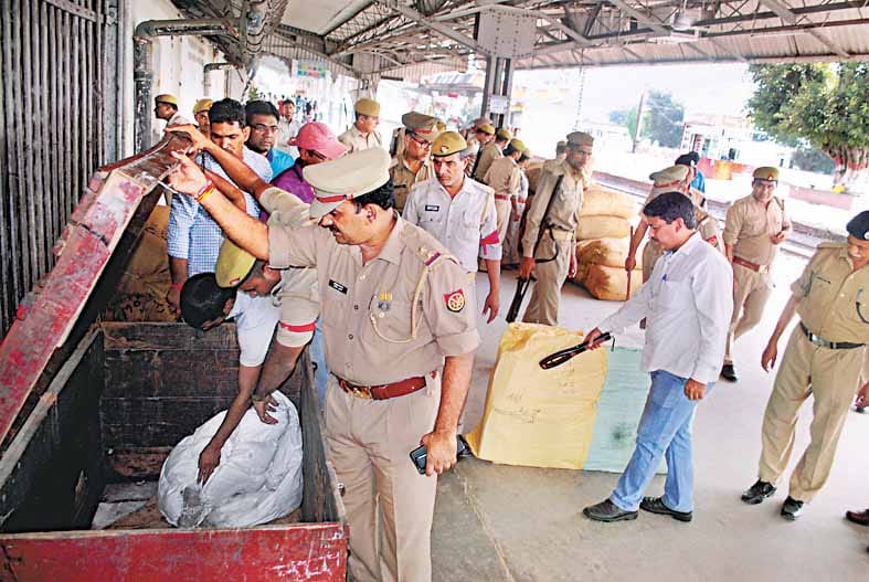 checking on railway station