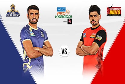 Tamil Thalaivas vs Bengaluru Bulls live match updates pro kabaddi league 2018