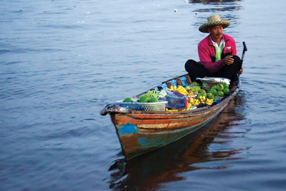 Floating markets in different countries of world