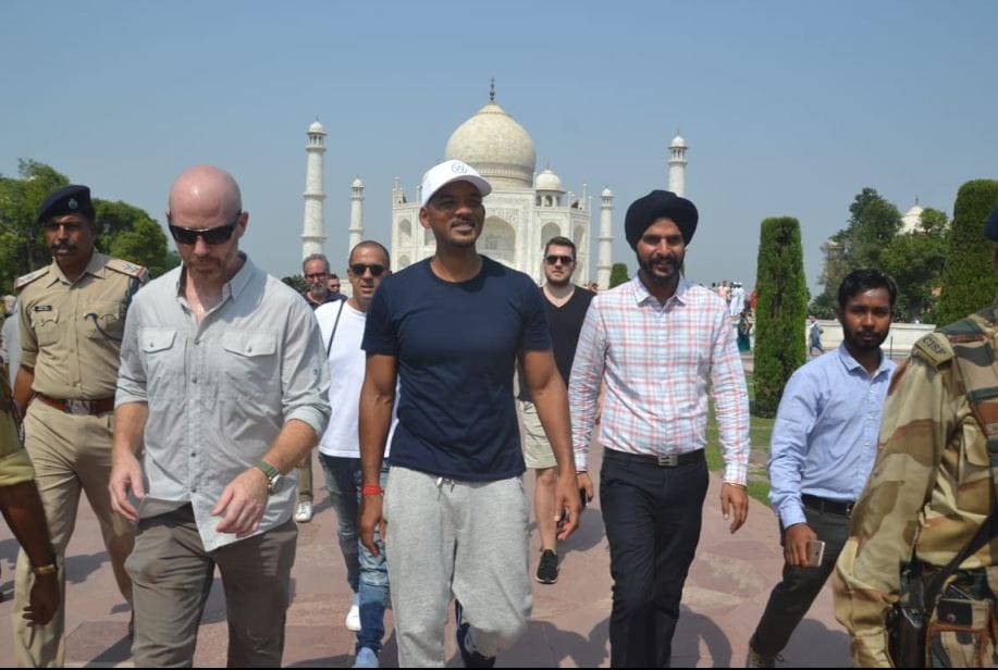 Hollywood actor Will Smith saw the Taj Mahal