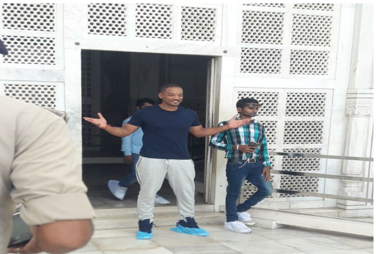 Hollywood actor Will Smith saw the Taj Mahal