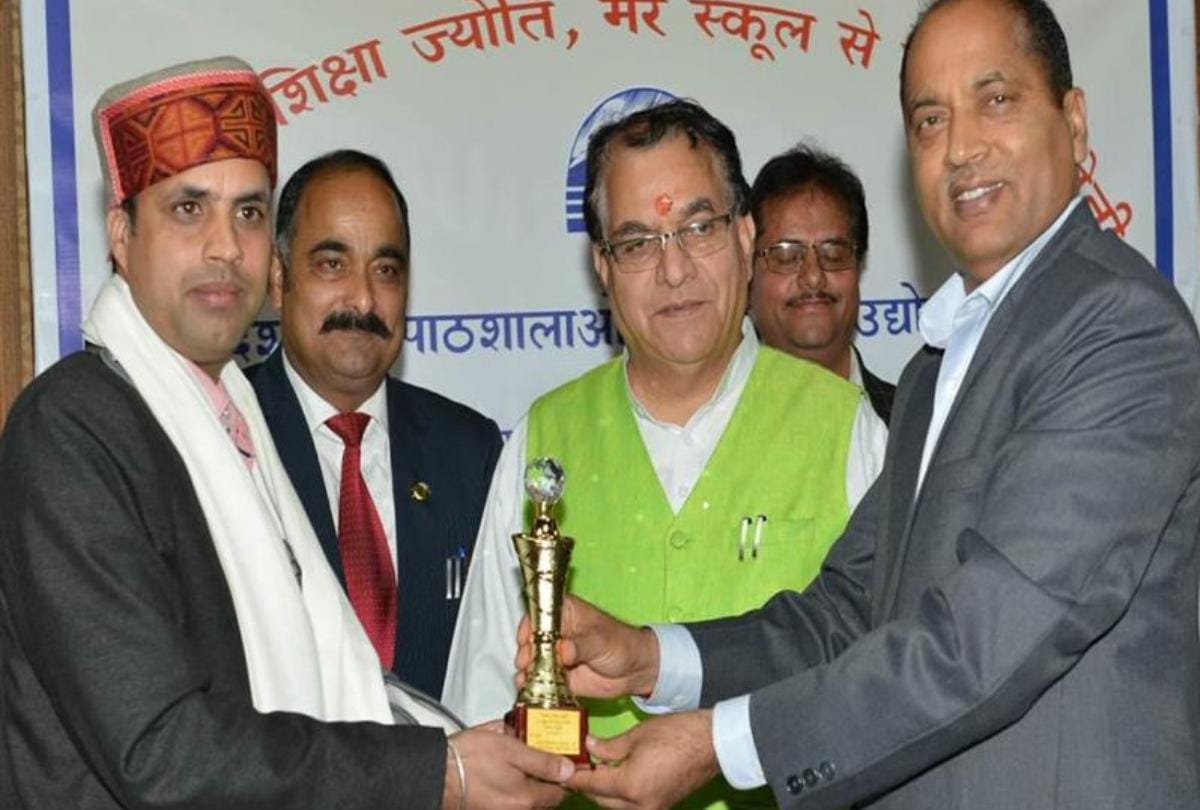 CM Jai Ram Thakur in function Akhand Shiksha Jyoti Mere School Se Nikle Moti at Shimla