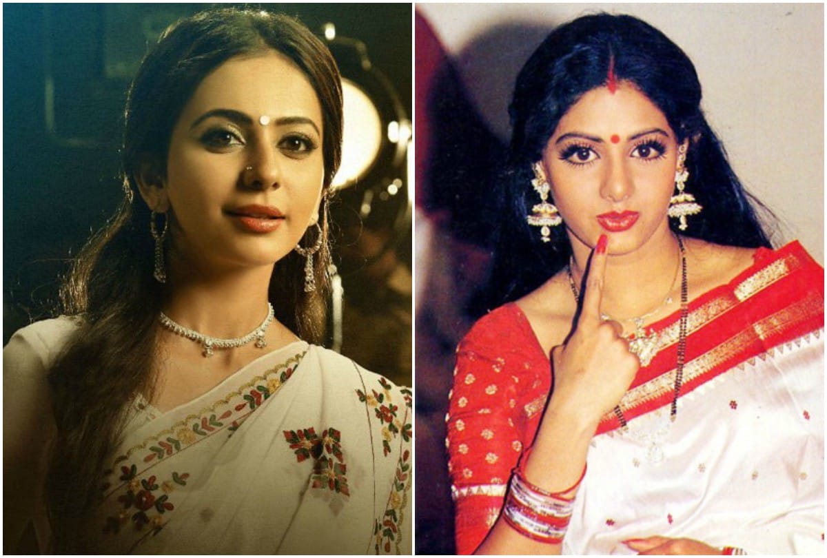 Rakul Preet portrays the part of the legendary actress Sridevi in NTR Biopic
