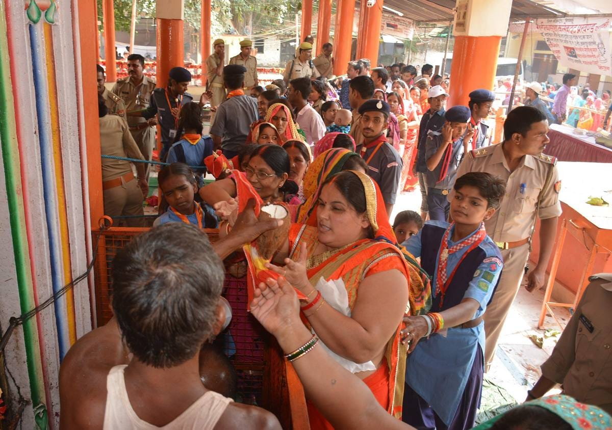 Navaratri celebration in many temple at varanasi