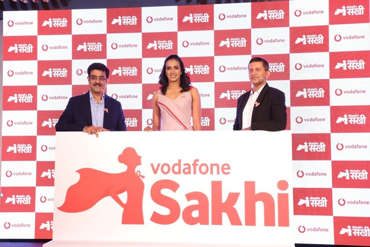 PV Sindhu Launched Vodafone Sakhi a unique safety service for women